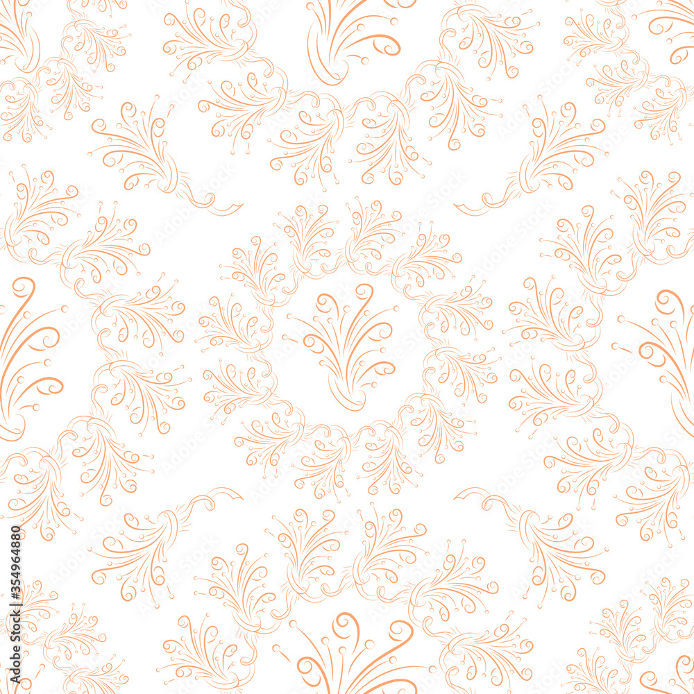 Seamless floral pattern of roses bouquets. Isolated Seamless floral pattern of roses bouquets. Isolated