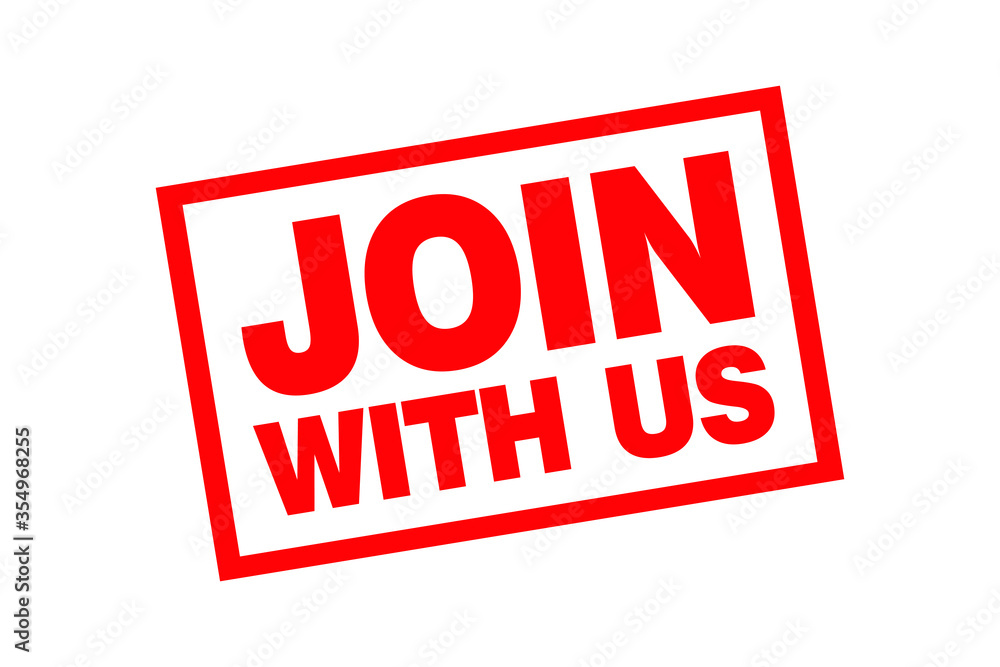 join with us badge on white background join with us badge on white background