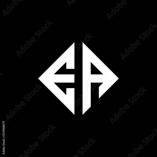 E A square shape white color logo photo