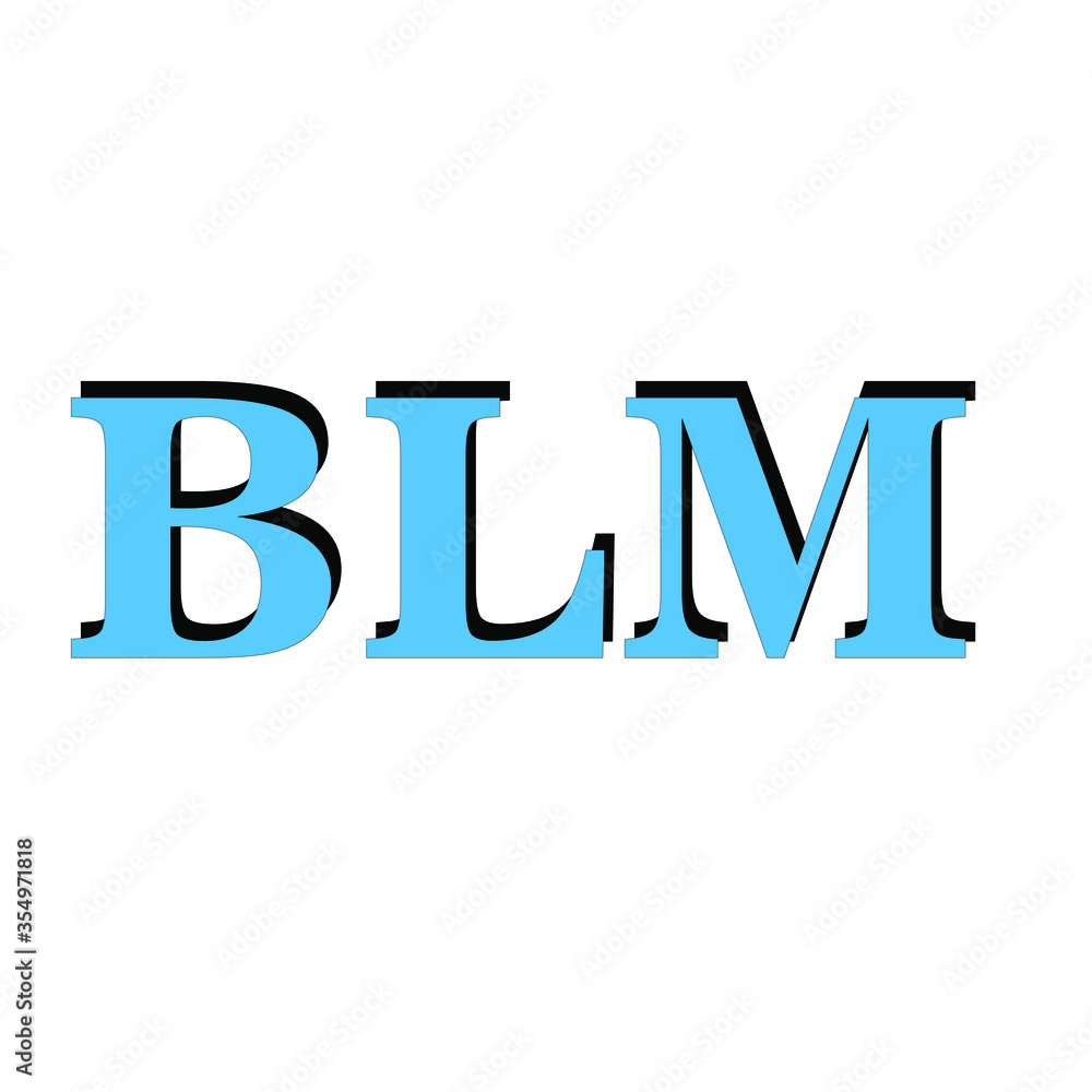 BLM letter alphabet abstract logo vector ,volumetric letters BLM letter alphabet abstract logo vector ,volumetric letters