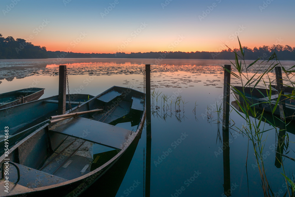 Sunrise over the lake