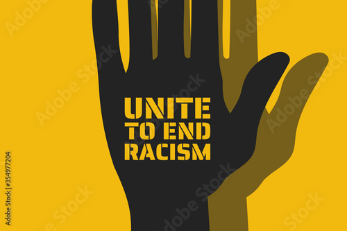 Black Lives Matter concept. Template for background, banner, poster with text inscription. Vector EPS10 illustration.