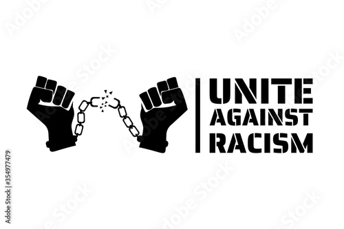 Black Lives Matter concept. Template for background, banner, poster with text inscription. Vector EPS10 illustration.