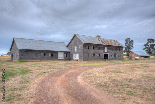 Εκτύπωση καμβά Building at Woolmers estate – world heritage convict site in Tasmania, Australia
