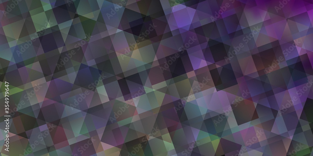Obraz premium Light Purple vector template with crystals, triangles.