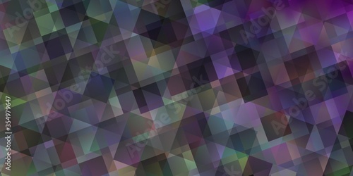 Light Purple vector template with crystals, triangles.