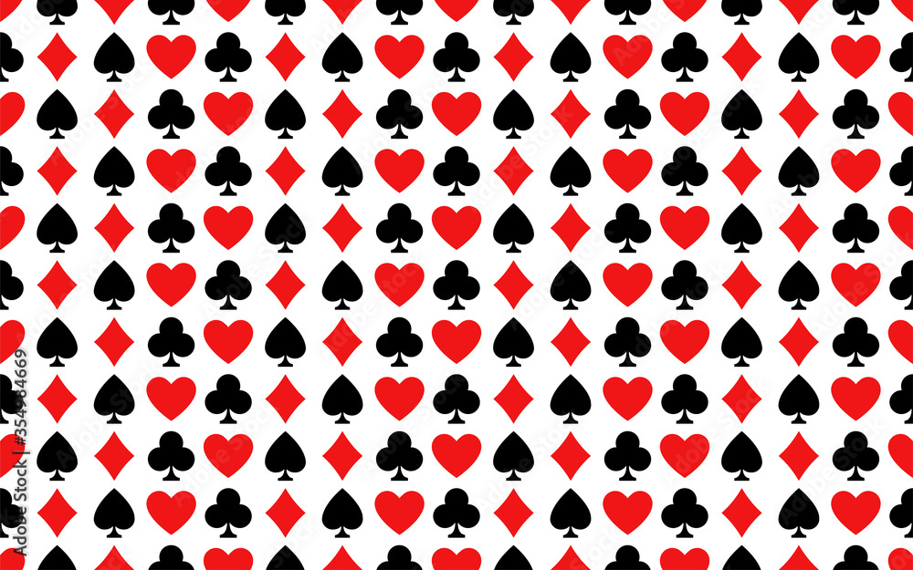 Card suit pattern in royal style. Vector seamless pattern. Abstract graphic design. Card suit pattern in royal style. Vector seamless pattern. Abstract graphic design.
