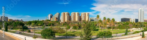 Panoramic View of The Garden of Turia, Section XIII - Valencia, Spain