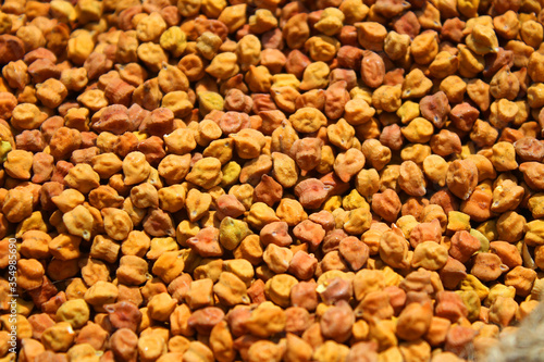 Chickpeas as texture background.