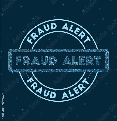 Vászonkép Fraud alert