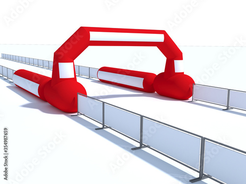 Inflatable start and finish line arch illustrations - Inflatable archways suitab Fototapet
