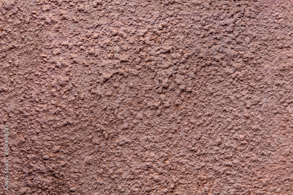 solid brown background, facade decoration using the fur coat method solid brown background, facade decoration using the fur coat method