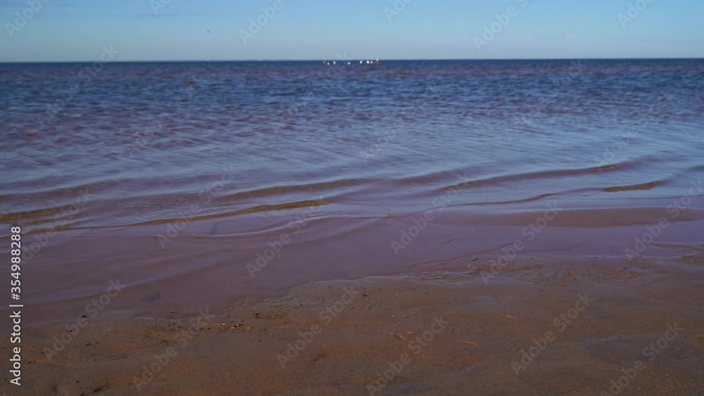 Cleaning the sea coast from plastic. Close-up of a man collecting plastic garbage on a sandy beach in summer. Concept of environmental pollution. Human garbage. Cleaning the sea coast from plastic. Close-up of a man collecting plastic garbage on a sandy beach in summer. Concept of environmental pollution. Human garbage.