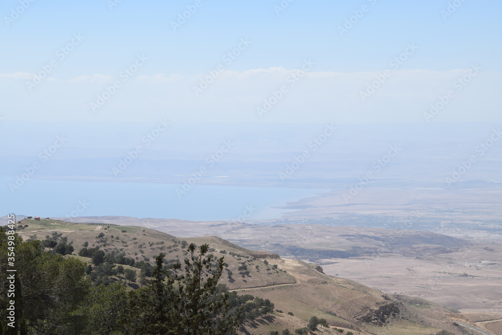 View of the Sea of ​​Galilee from Mount Nebo, Jordan