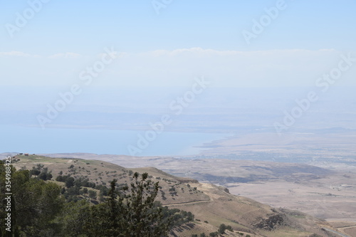 Fototapeta Naklejka Na Ścianę i Meble -  View of the Sea of ​​Galilee from Mount Nebo, Jordan