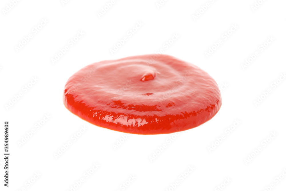 Tasty tomato sauce isolated on white background Tasty tomato sauce isolated on white background