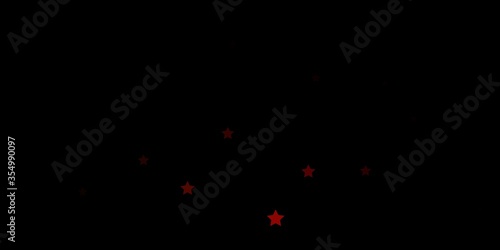 Dark Red, Yellow vector template with neon stars. Modern geometric abstract illustration with stars. Pattern for websites, landing pages.