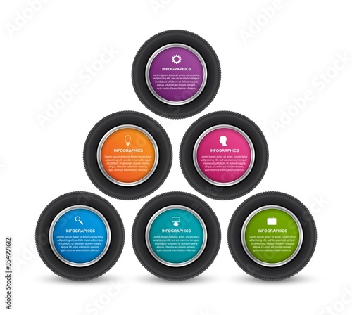 Infographic Design Template for brochures and presentations. Vector illustration.