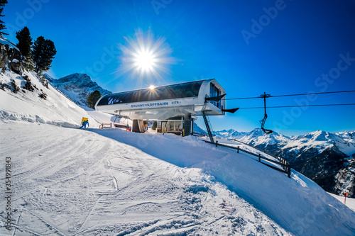 Brunnenkopfbahn on mountain Acherkogel in Ötztal photo