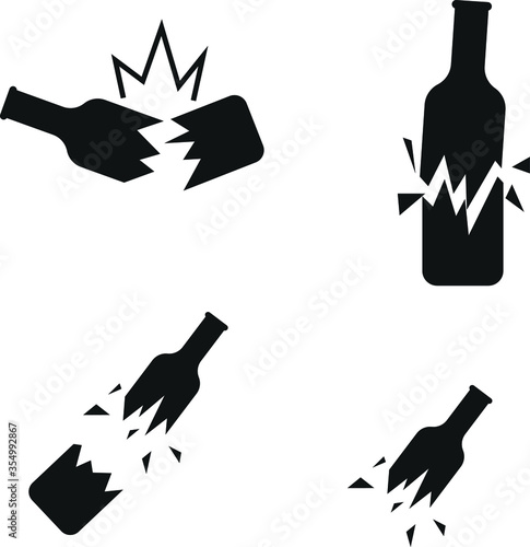 broken bottle icon