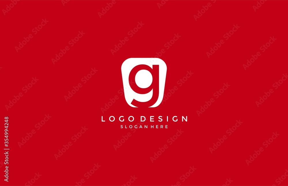 Letter G Logo Design Inside Modern Abstract Shape Letter G Logo Design Inside Modern Abstract Shape