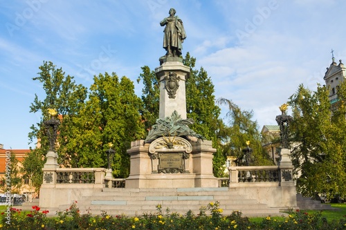 Adam Mickiewicz monument in Warsaw -Warsaw, Poland