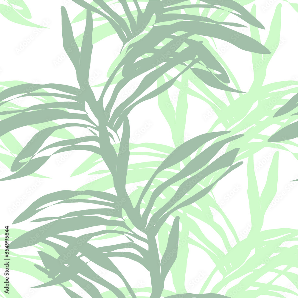 Obraz Vector seamless. pattern wiht abstract leaves.