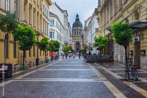 Photography Zrinyi Street leading to St