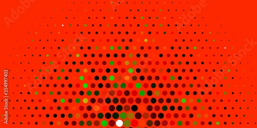 Light Multicolor vector background with bubbles. Glitter abstract illustration with colorful drops. Design for posters, banners.