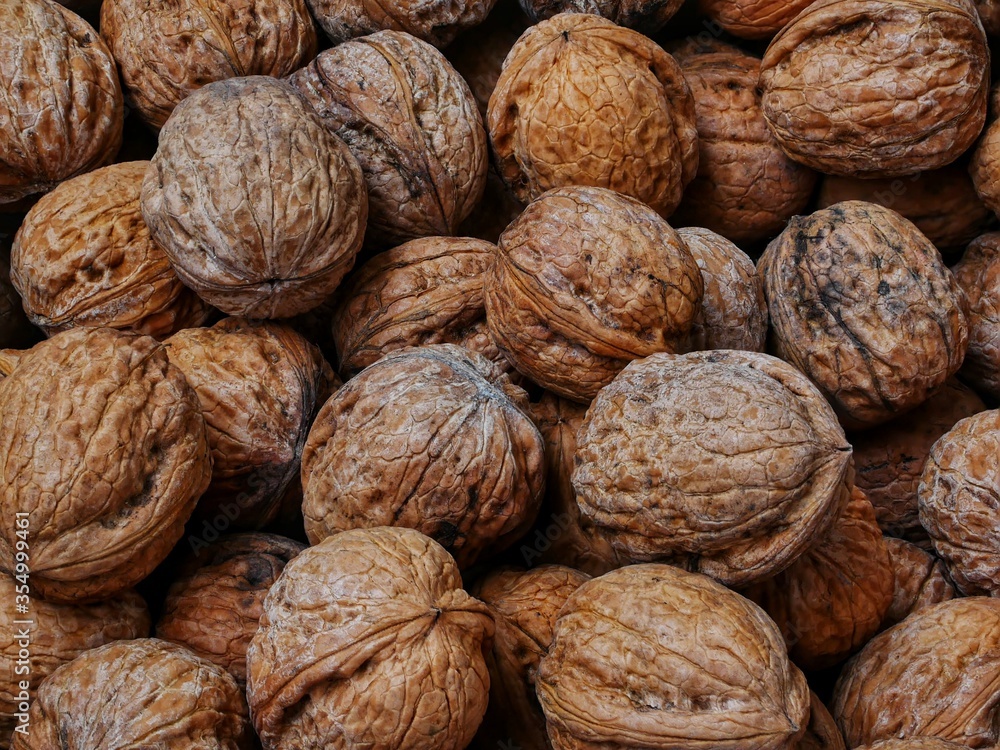 close up of walnuts close up of walnuts