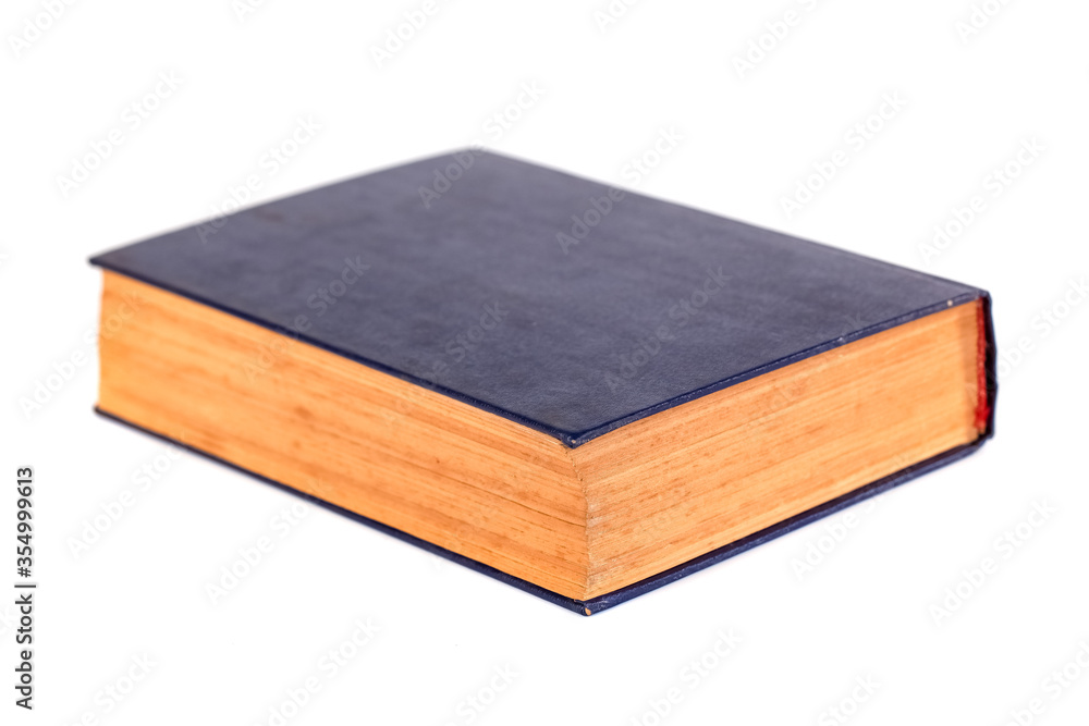 Single book isolated on white background, education Single book isolated on white background, education