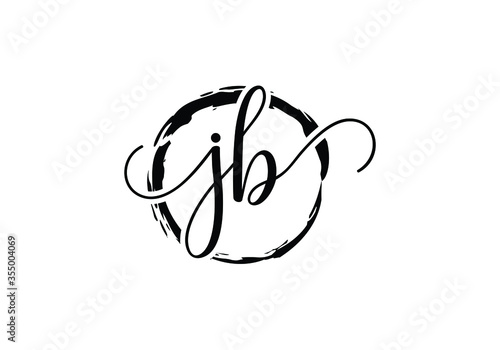 Initial Monogram Letter J B Logo Design Vector Template. JB Letter Logo Design 