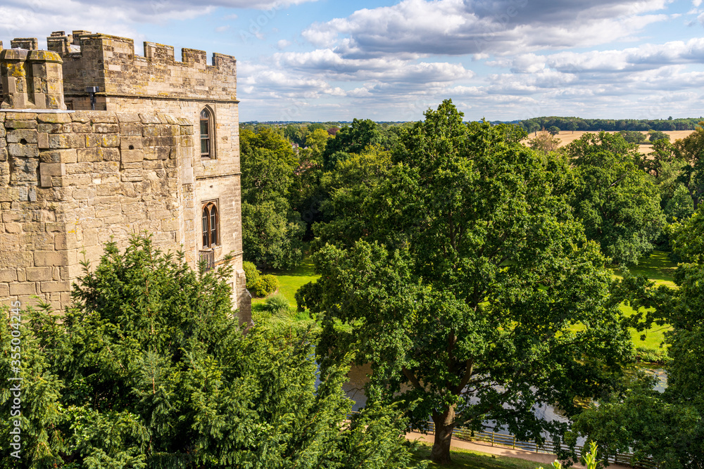Medieval Warwick castle in Warwickshire, England, UK