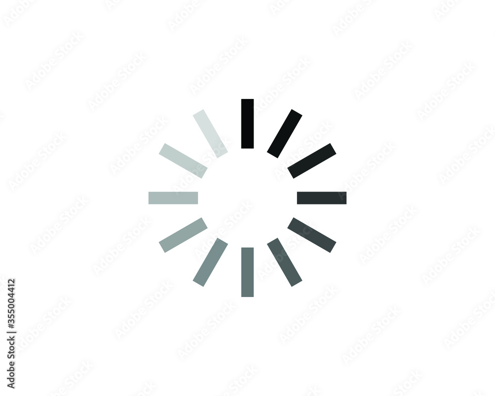 Isolated loading circle icon vector Isolated loading circle icon vector