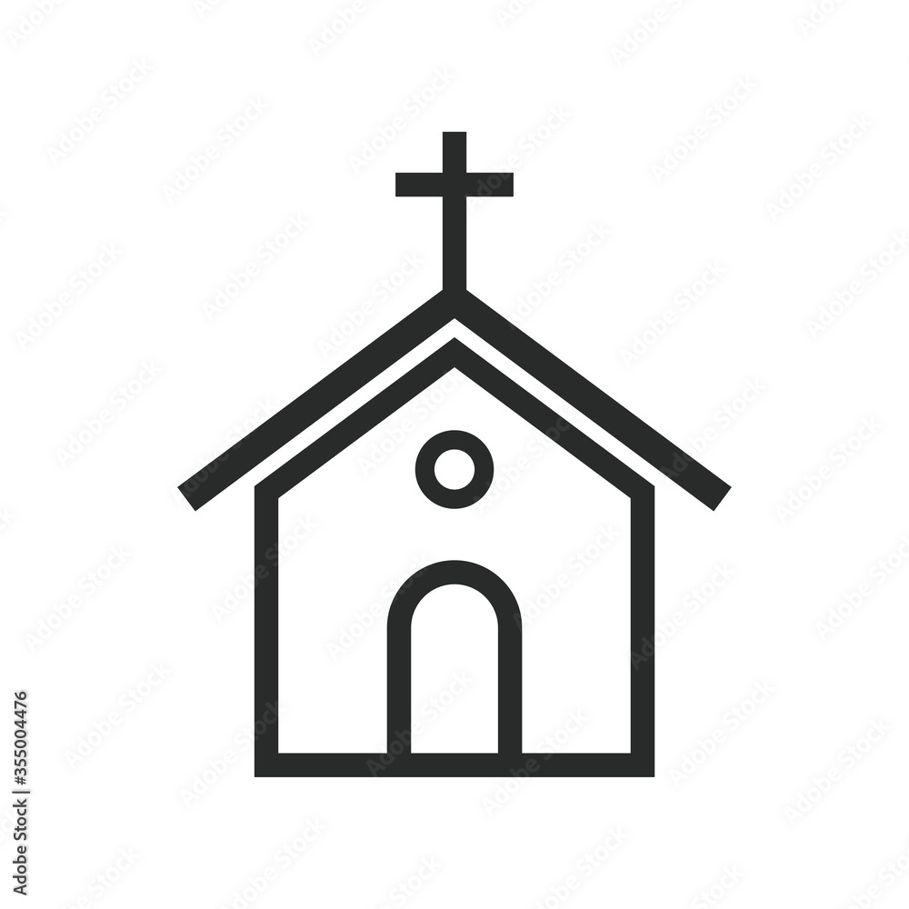 church icon vector design illustration