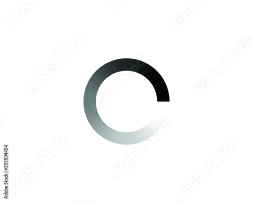 Isolated loading circle icon vector