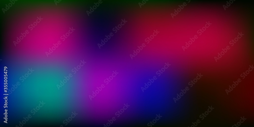 Fototapeta premium Dark Pink, Green vector abstract blur backdrop.