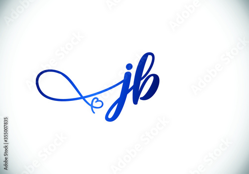 Initial Monogram Letter J B Logo Design Vector Template. JB Letter Logo Design 