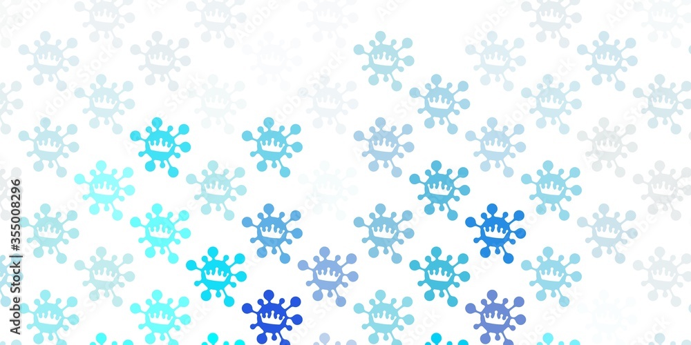 Light blue vector texture with disease symbols. Light blue vector texture with disease symbols.