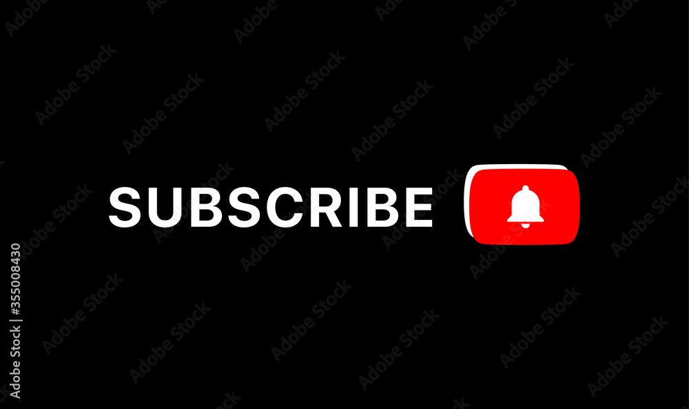 Youtube Subscribe Title Youtube Lower Third Youtube Bell Icon Vector Illustration On Black Background Stock Vector Adobe Stock Youtube Subscribe Title Youtube Lower Third Youtube Bell Icon Vector Illustration On Black Background Stock Vector Adobe Stock