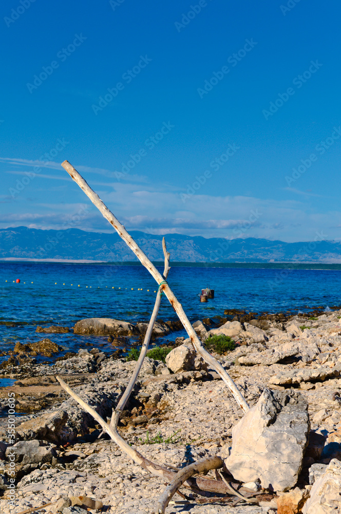 fishing nets in the sea