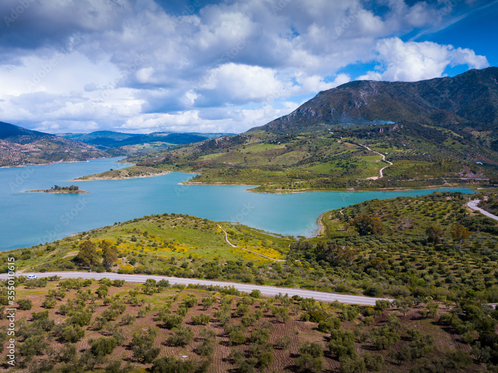 View of Zahara lake, Spain
