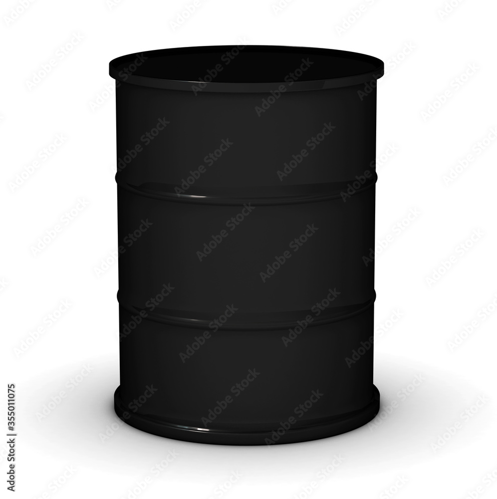black oil barrel on a white backgroundblack oil barrel without signs and inscriptions on a white background black oil barrel on a white backgroundblack oil barrel without signs and inscriptions on a white background