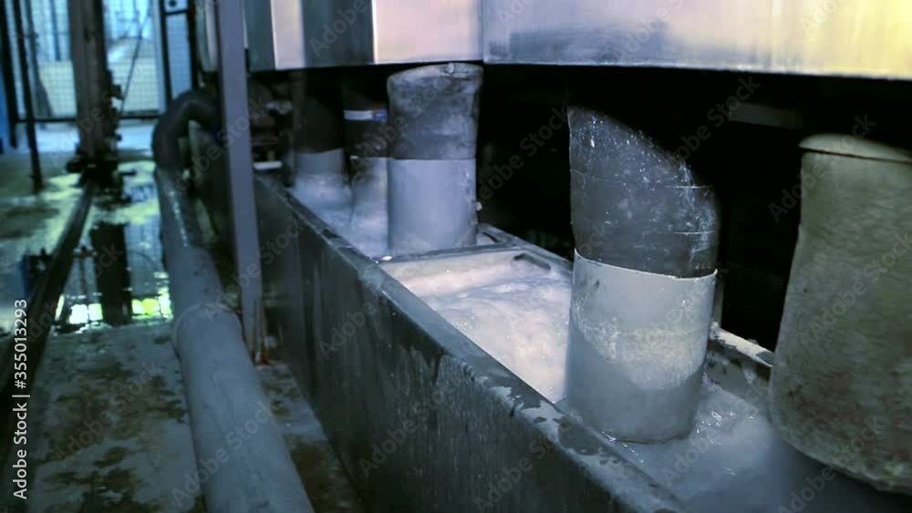 Cooling water systems for industrial machine at factory Cooling water systems for industrial machine at factory