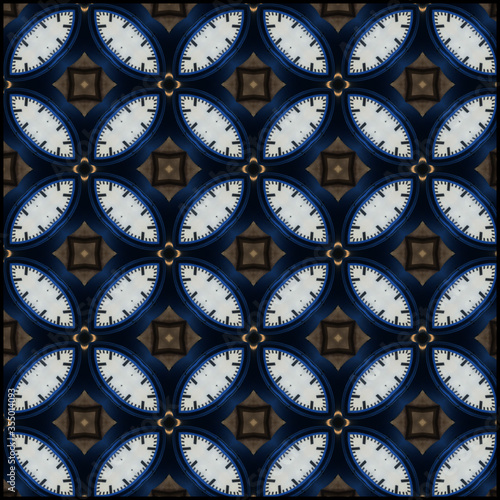 blue and white pattern © Uwe Michael Neumann