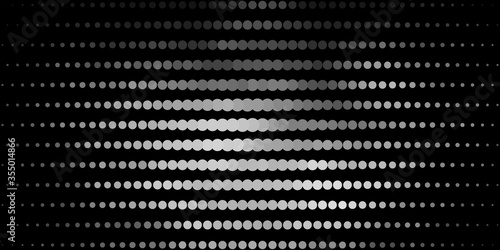 Dark Gray vector layout with circle shapes. Colorful illustration with gradient dots in nature style. New template for a brand book.