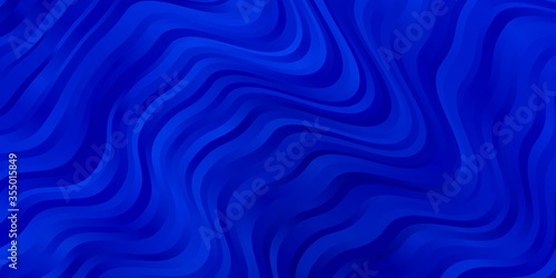 Light BLUE vector texture with curves. Colorful illustration in abstract style with bent lines. Pattern for websites, landing pages.