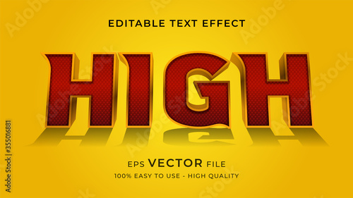 movie title poster editable text effect concept
