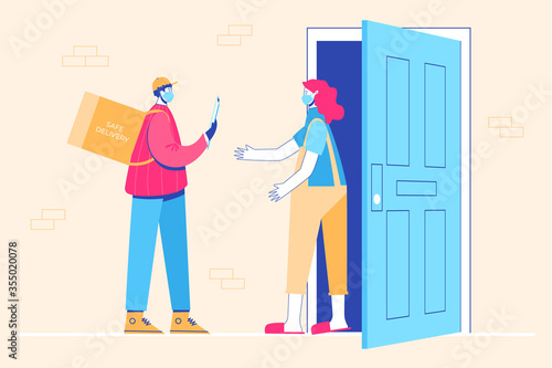 Safe delivery concept.
