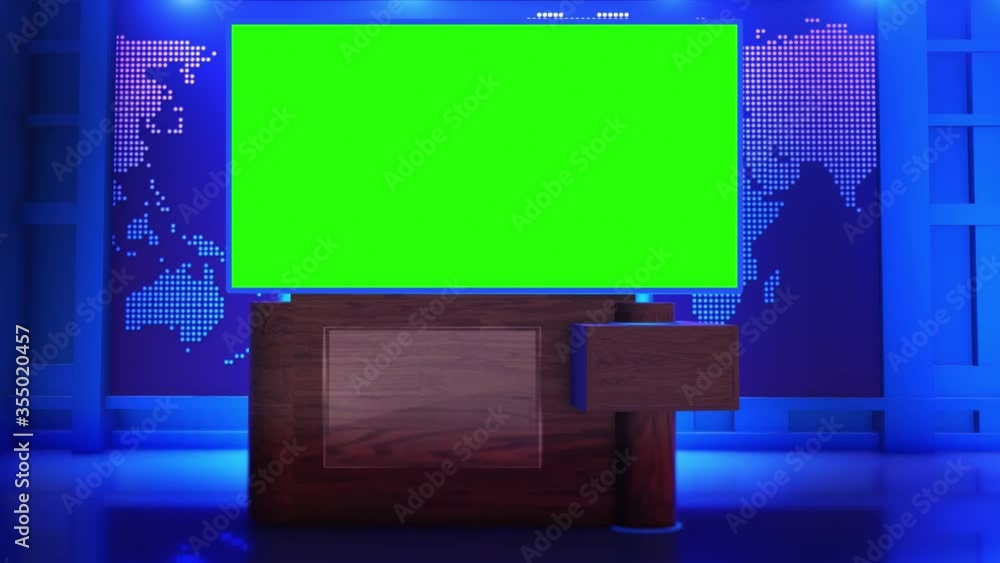 news studio green screen background news studio green screen background